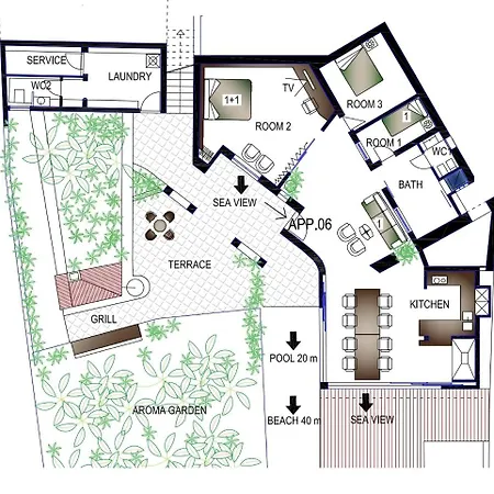 House Bellavista With Hot Pool Apartman