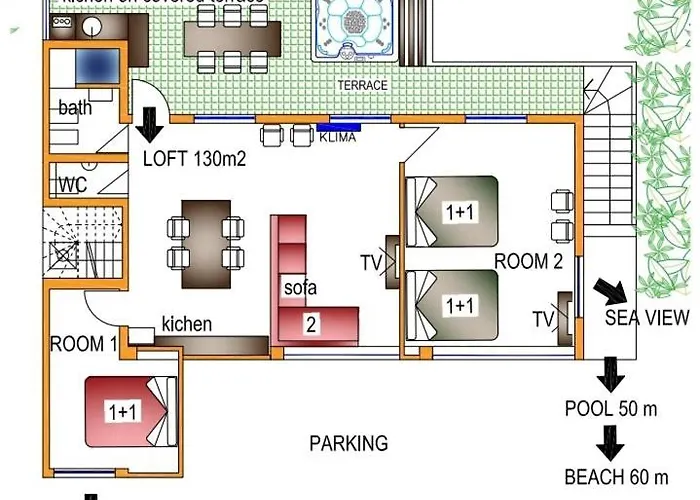 House Bellavista With Hot Pool Lejlighed *